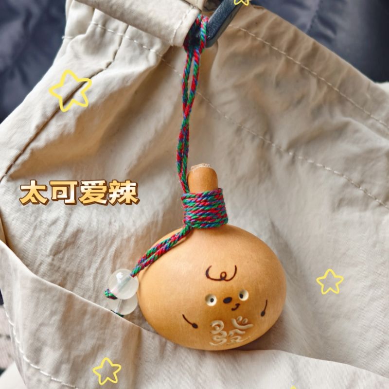 新款天然招财创意葫芦挂件摆件可爱卡通葫芦纯手工雕刻挂饰成品